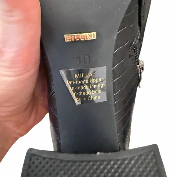 Billini Milla Croc Embossed Knee-High Boots Like New Size 10 - Picture 10 of 10
